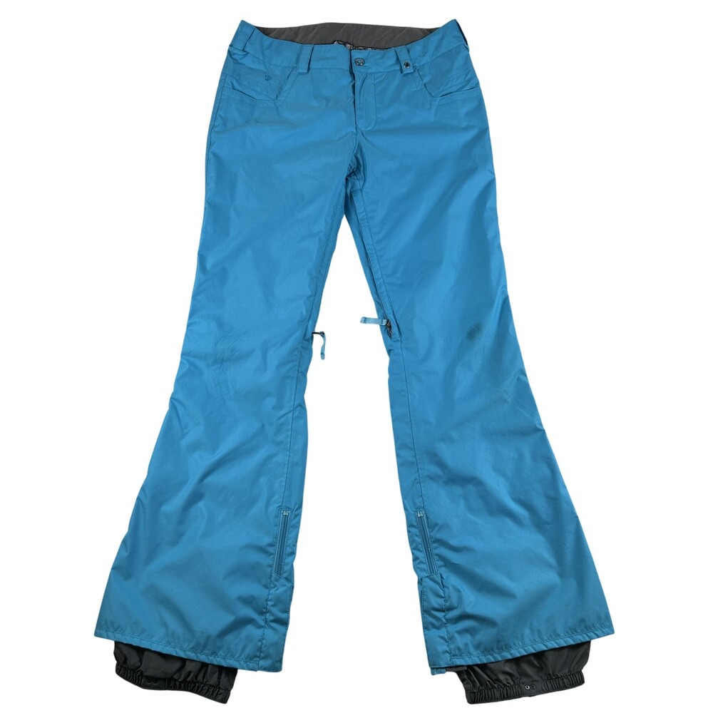 Burton Snow Pants Womens 7 Blue DRYRIDE Waterproof Ski Bootcut Vented Lined